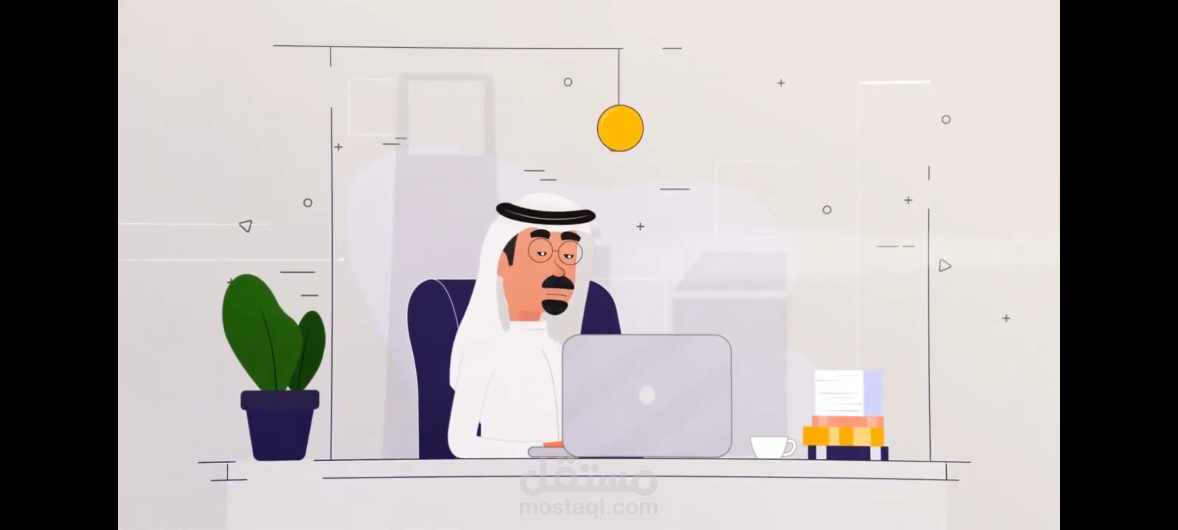 Motion graphic | العود الأزرق