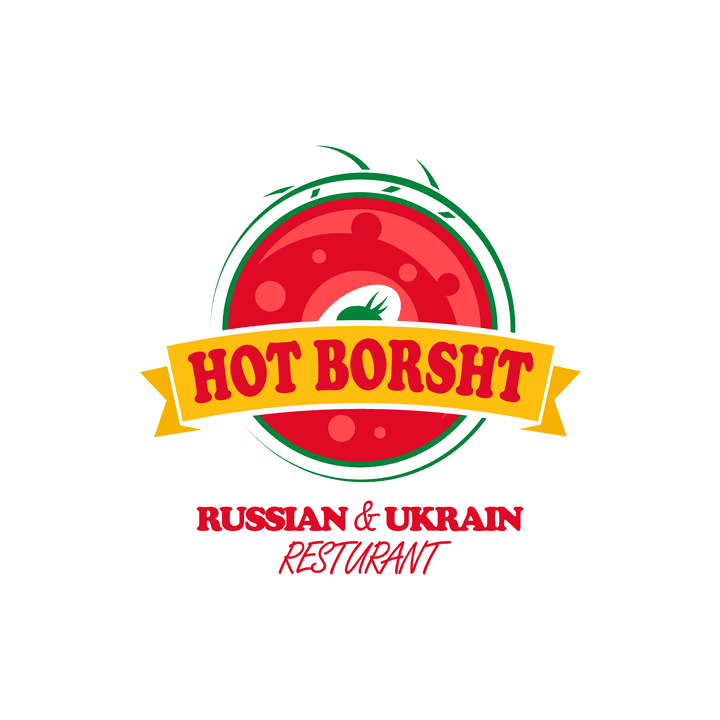 تصميم شعار مطعم Hot Borscht