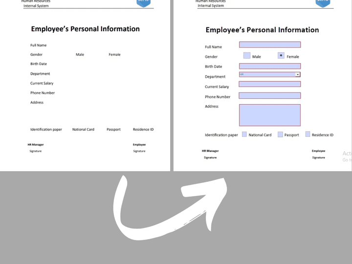 إنشاء نموذج ملف pdf قابل للتعبئة من ملف Word