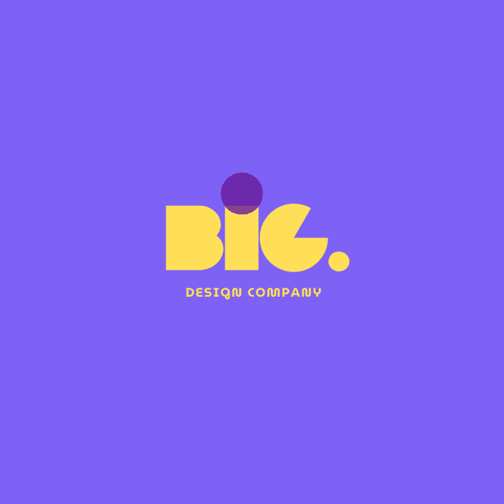 Purple Yellow Modern Bold Design Company Logo