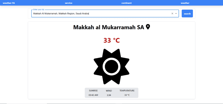 تطبيق للطقس (Weather application)