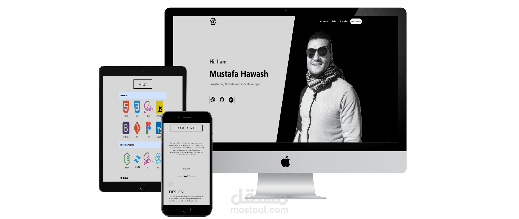 تطوير وتنفيذ Portfolio خاص