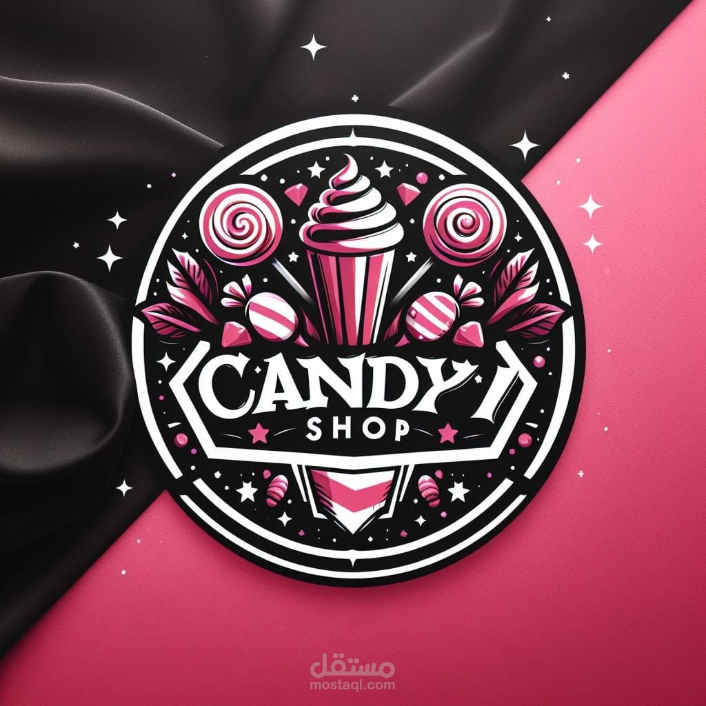 شعار لمحل حلوياتA logo for a candy shop