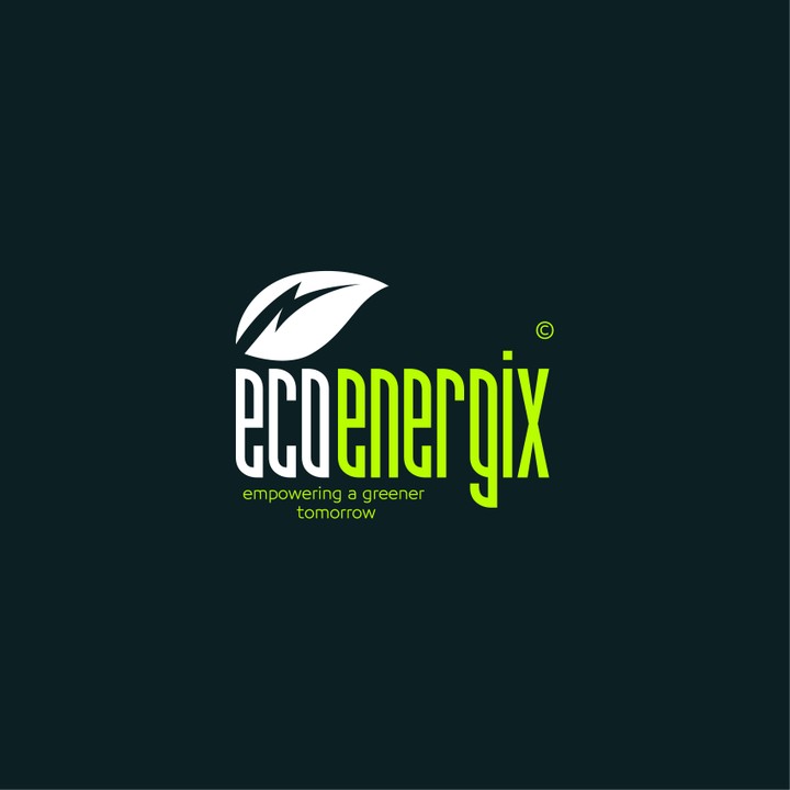 شعار لشركة انتاج الطاقه المتجدده (EcoEnergix)