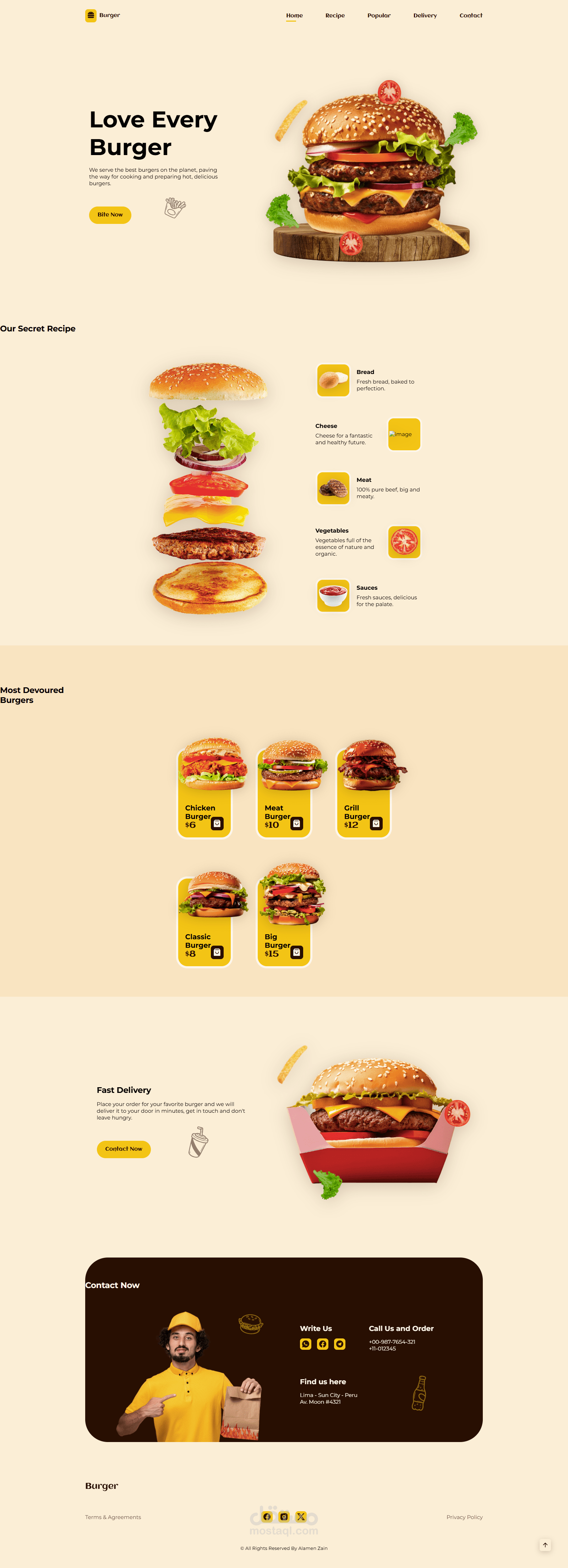 Restaurant Website