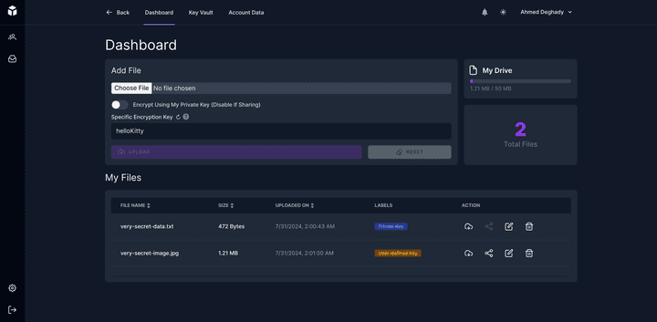 MyRepo: An End-to-End Encryption Cloud Storage System