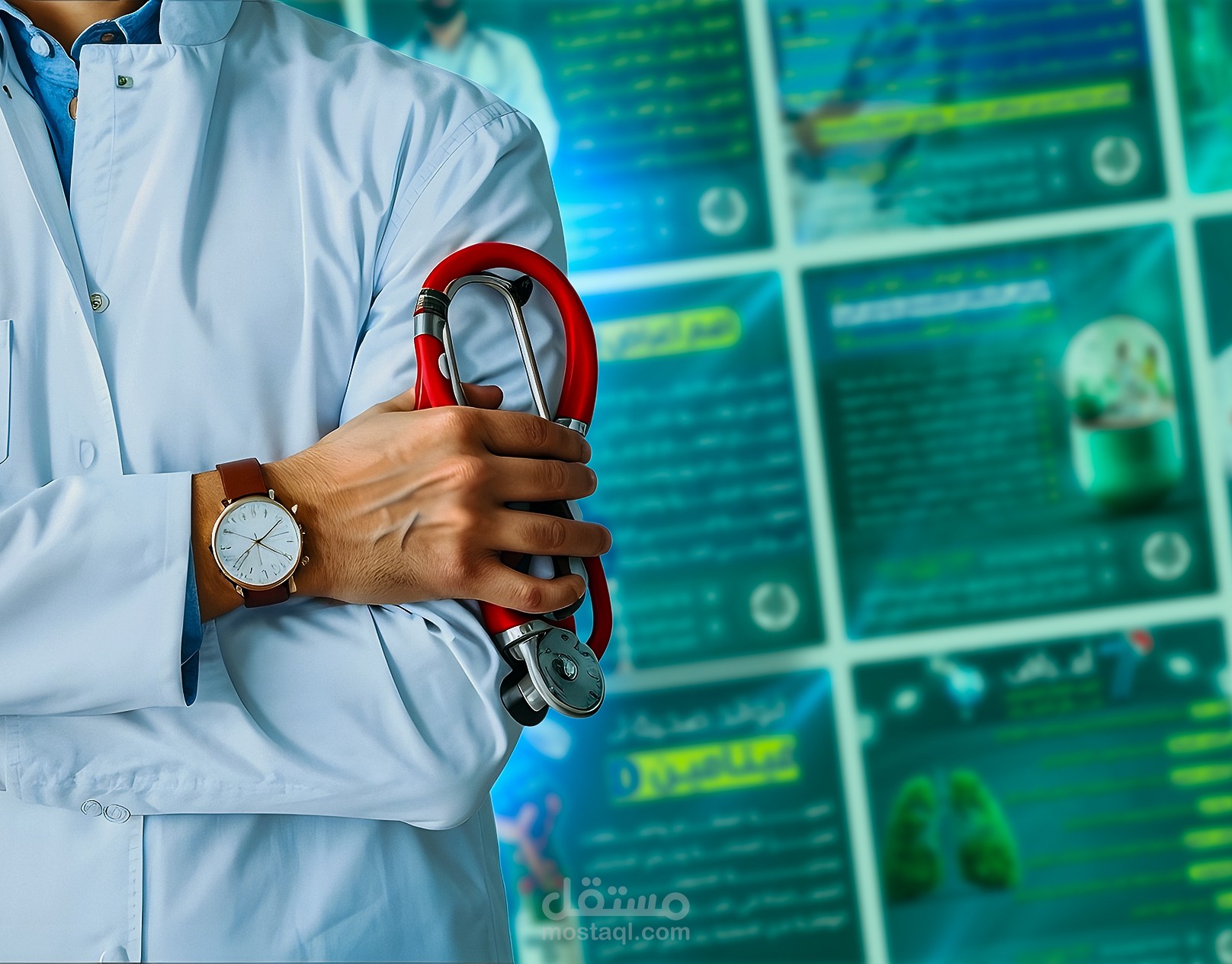 تصميم منشورات توعوية لعيادة طبية