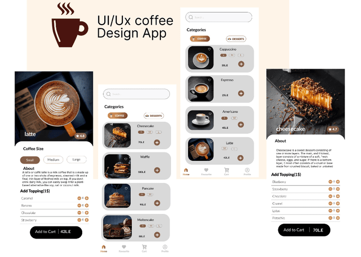 ecommerce coffee app design