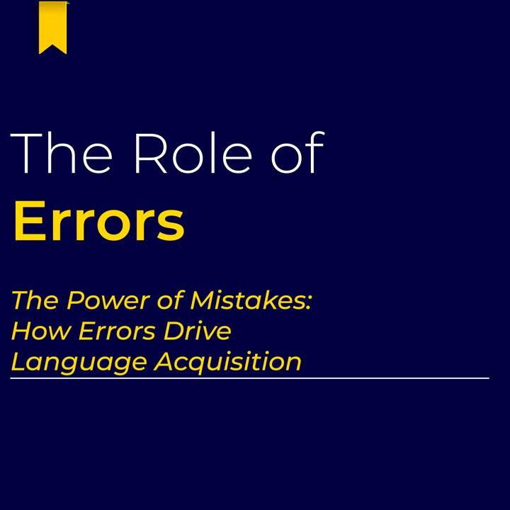 The Role of Errors Article