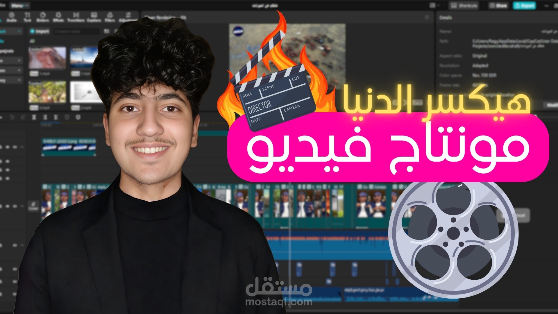 مونتاج فيديو احترافي قصير باستخدام Adobe Premiere