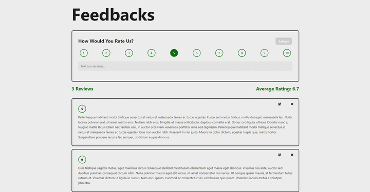 نظام "Feedback" لمراجعة المنتجات.