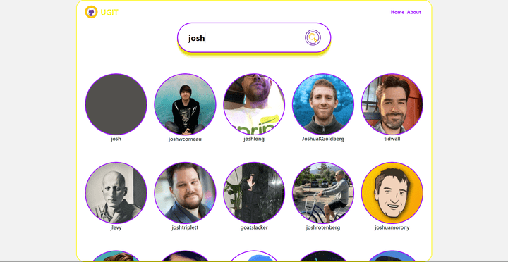 يو جيت (UGIT): أداة للبحث عن مستخدمي GitHub بأستخدام React.js وNode.js