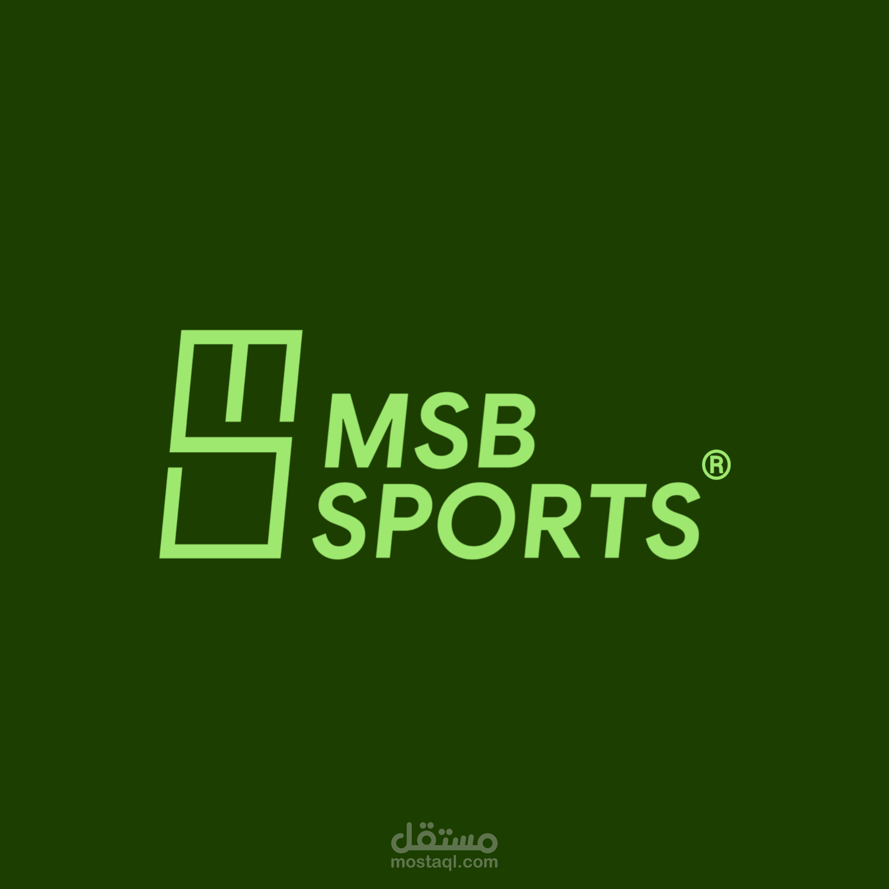 تصميم شعار وهوية وكالة MSB Sports