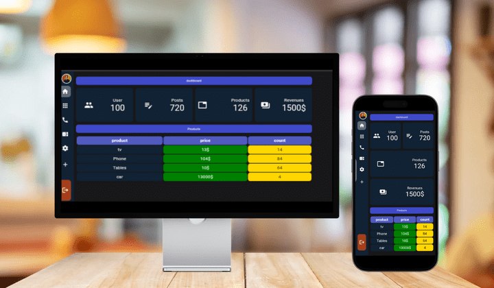 Responsive Admin DashBord