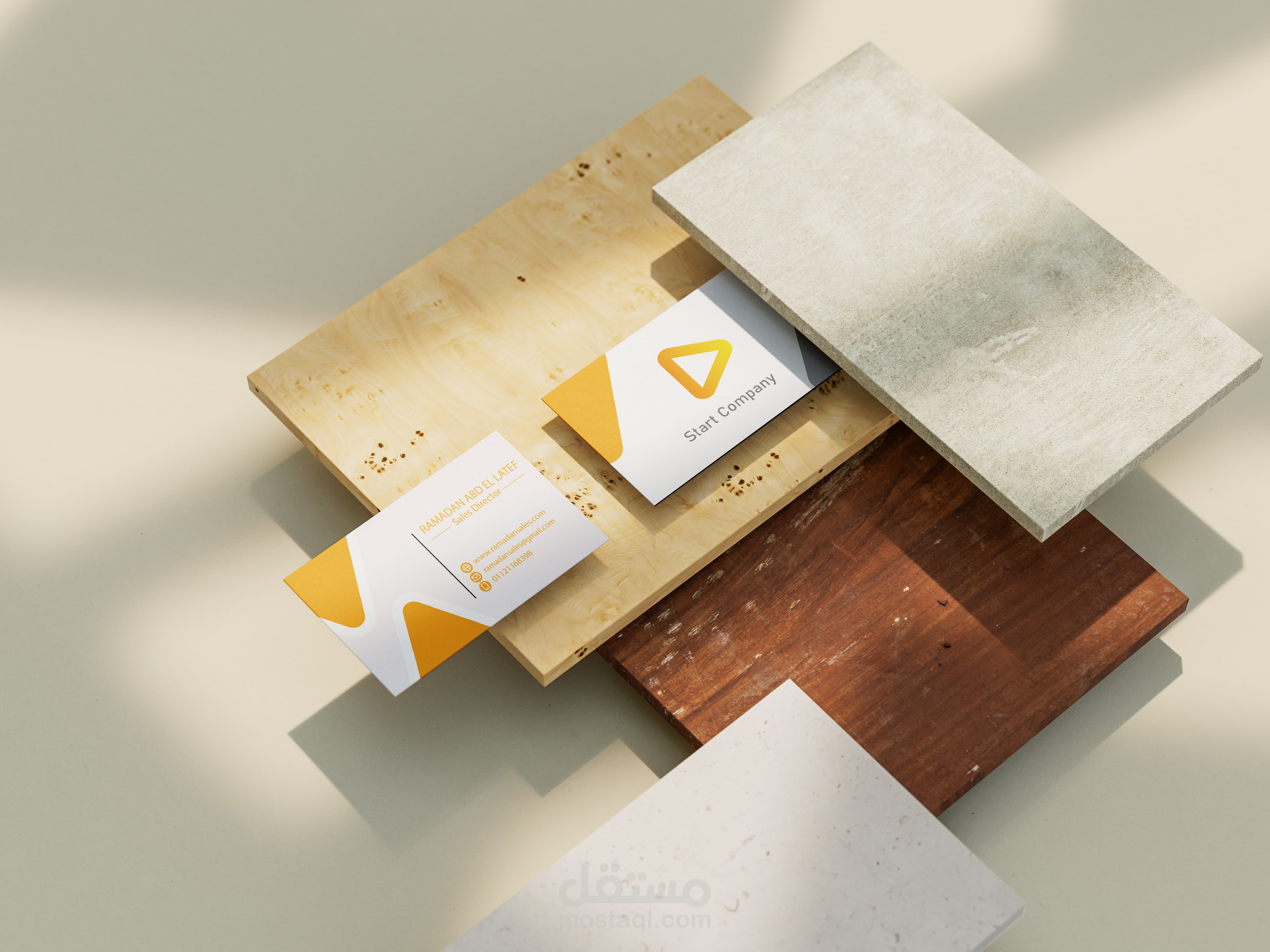 تصميم بيزنس كارد / Business card احترافي