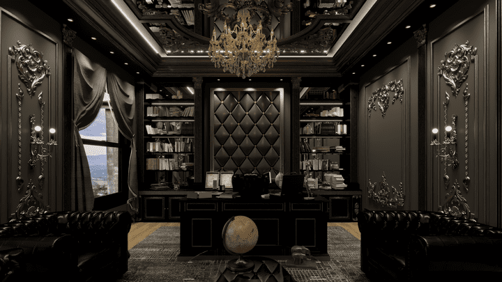 office With classic royal design