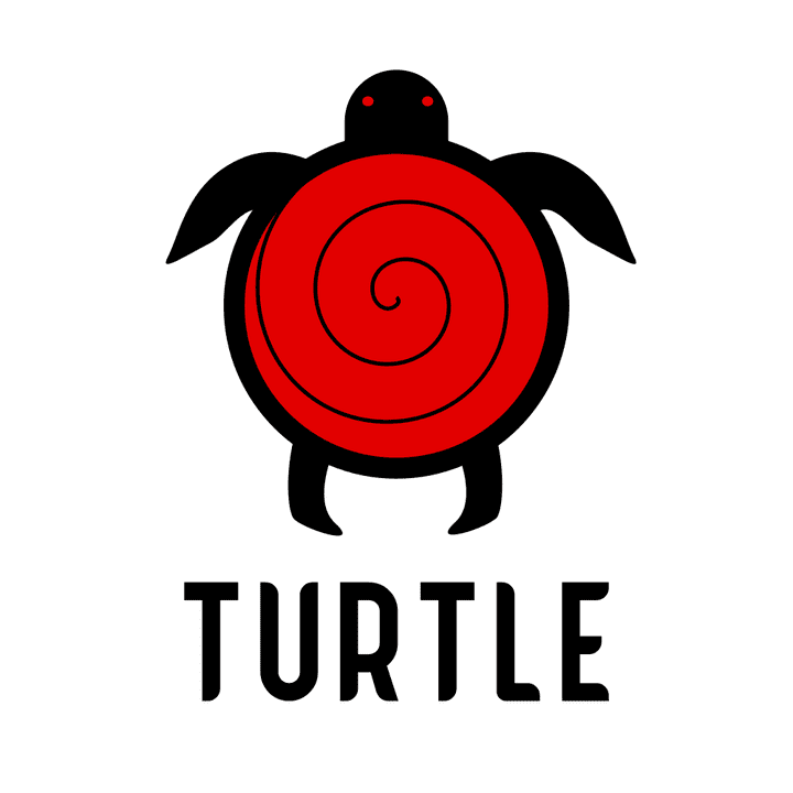 تصميم لوجو لمحل باسم TURTLE