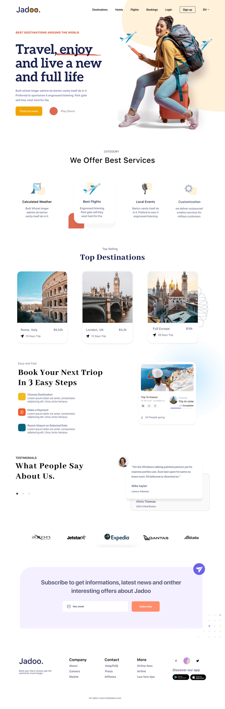 صفحة هبوط / landing Page