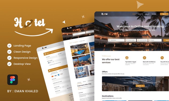 Hotel booking website