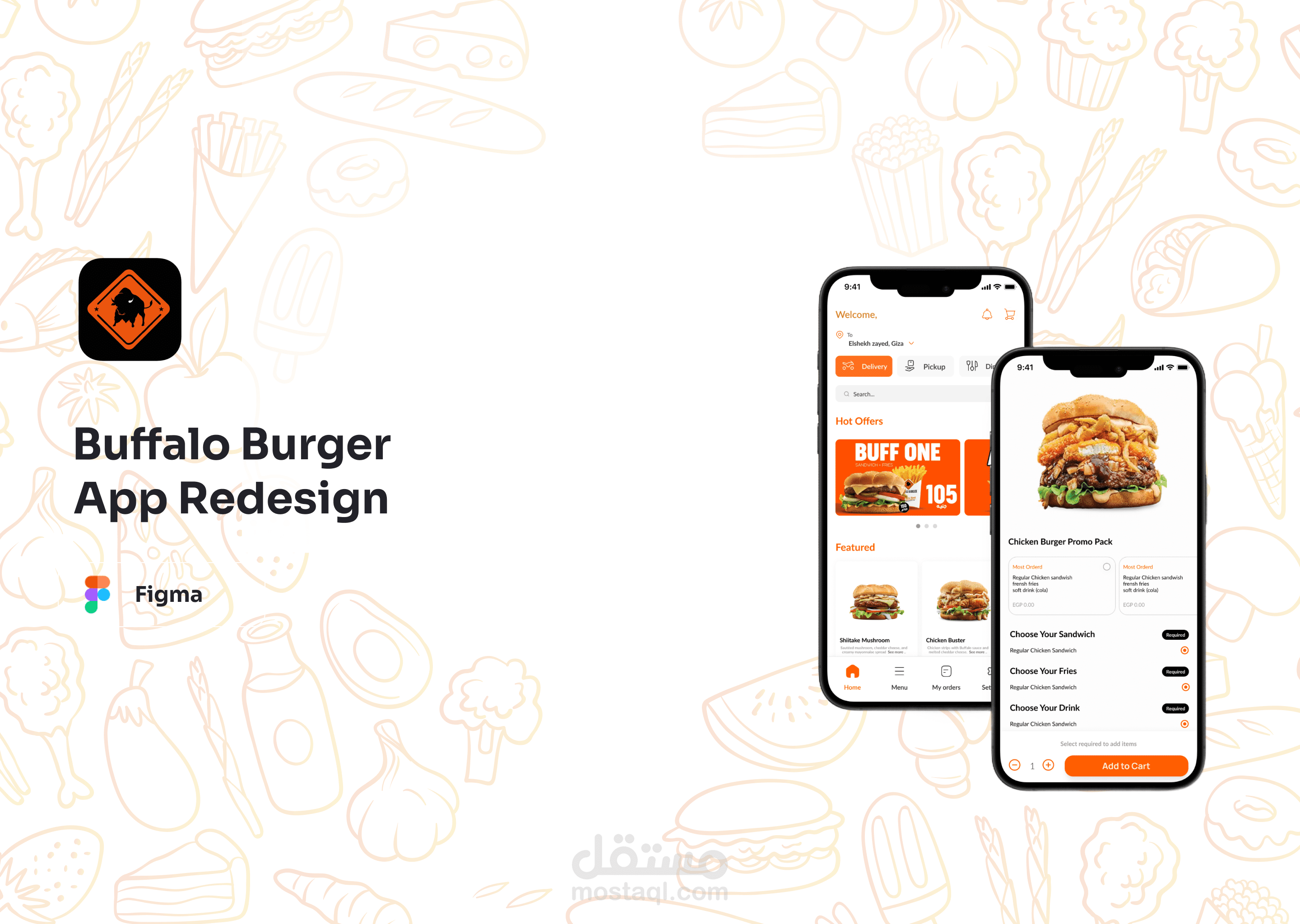 Buffalo Burger Mobile App Redesign