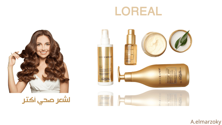 بنر إعلانى لكريم شعر L'Oréal