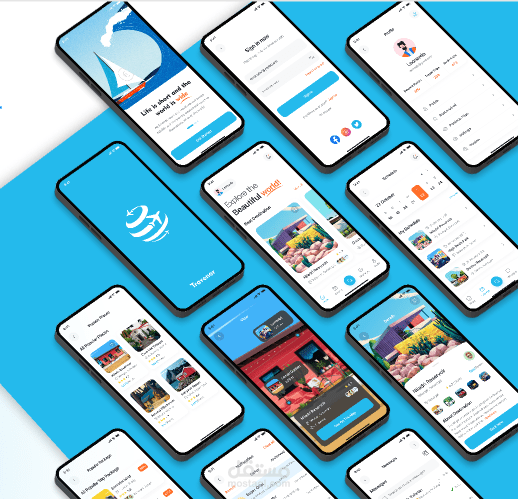 تطبيق للسفر وحجز الرحلات انيق