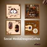 social media designs coffee