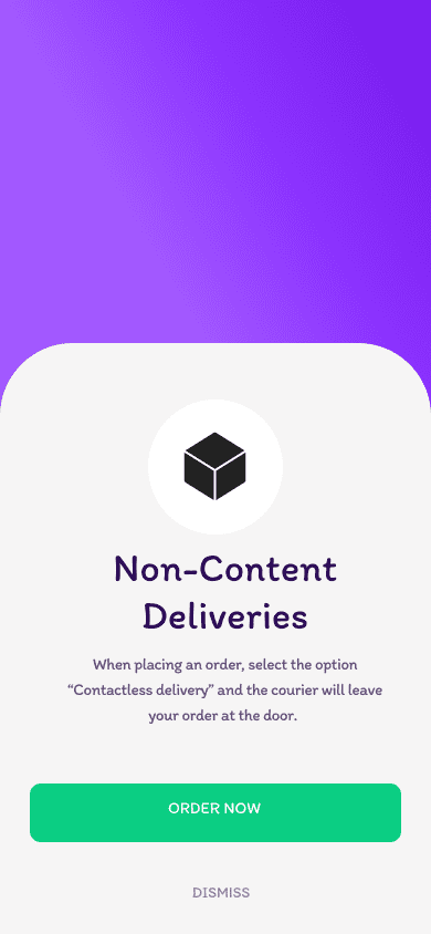 UI/UX design for delivery app