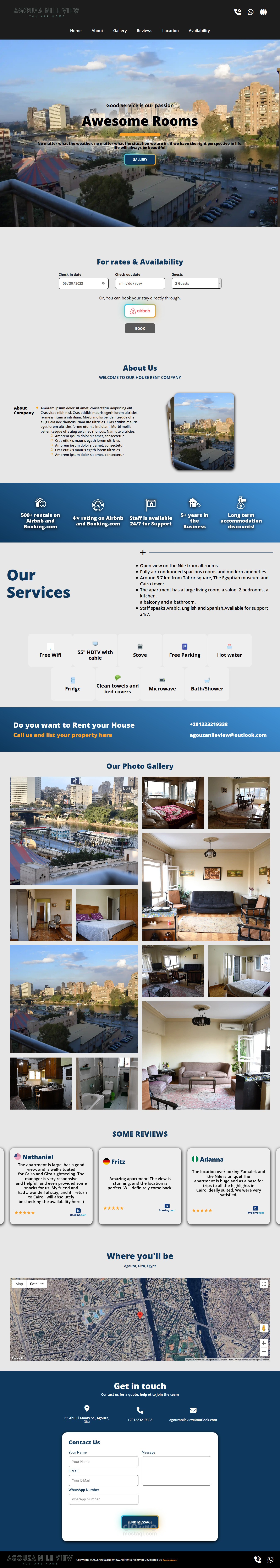 landing page