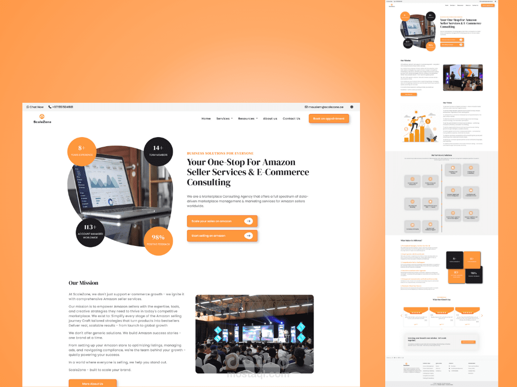 Amazon Seller Services Website – Scalezone