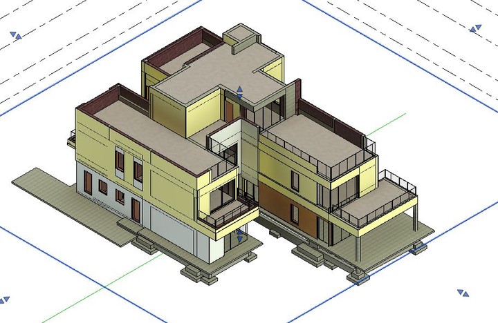 Villa design on Revit