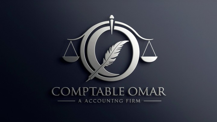 شعار في مجال المحاسبة بإسم COMPTABLE OMAR