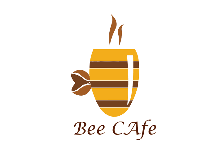 لوجو كافية " Bee Cafe logo "