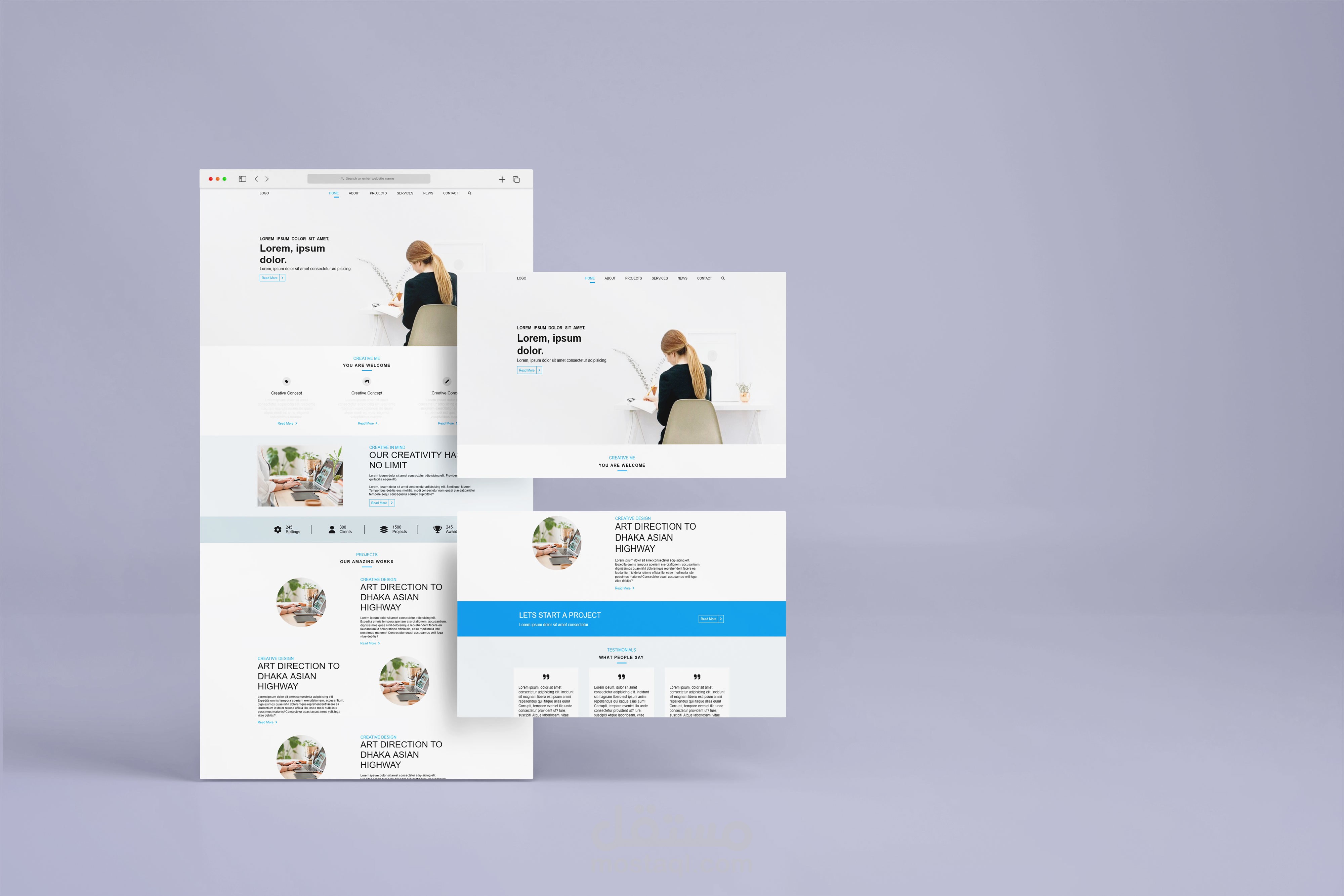 الواجهة الأمامية || صفحة هبوط     Front-End || Landing Page
