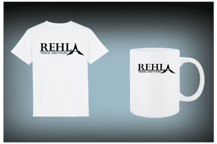 .Promoting items for traveling agency that I called it REHLA. I created logo REHLA and then made these promoting items form brandi