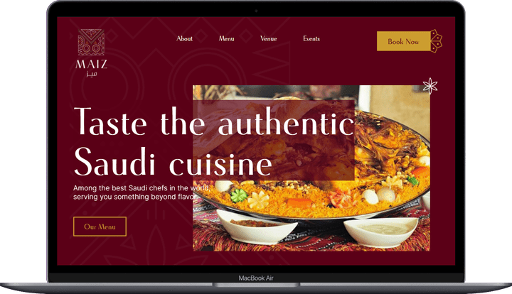 MAIZ - Saudi Cuisine Restaurant Website