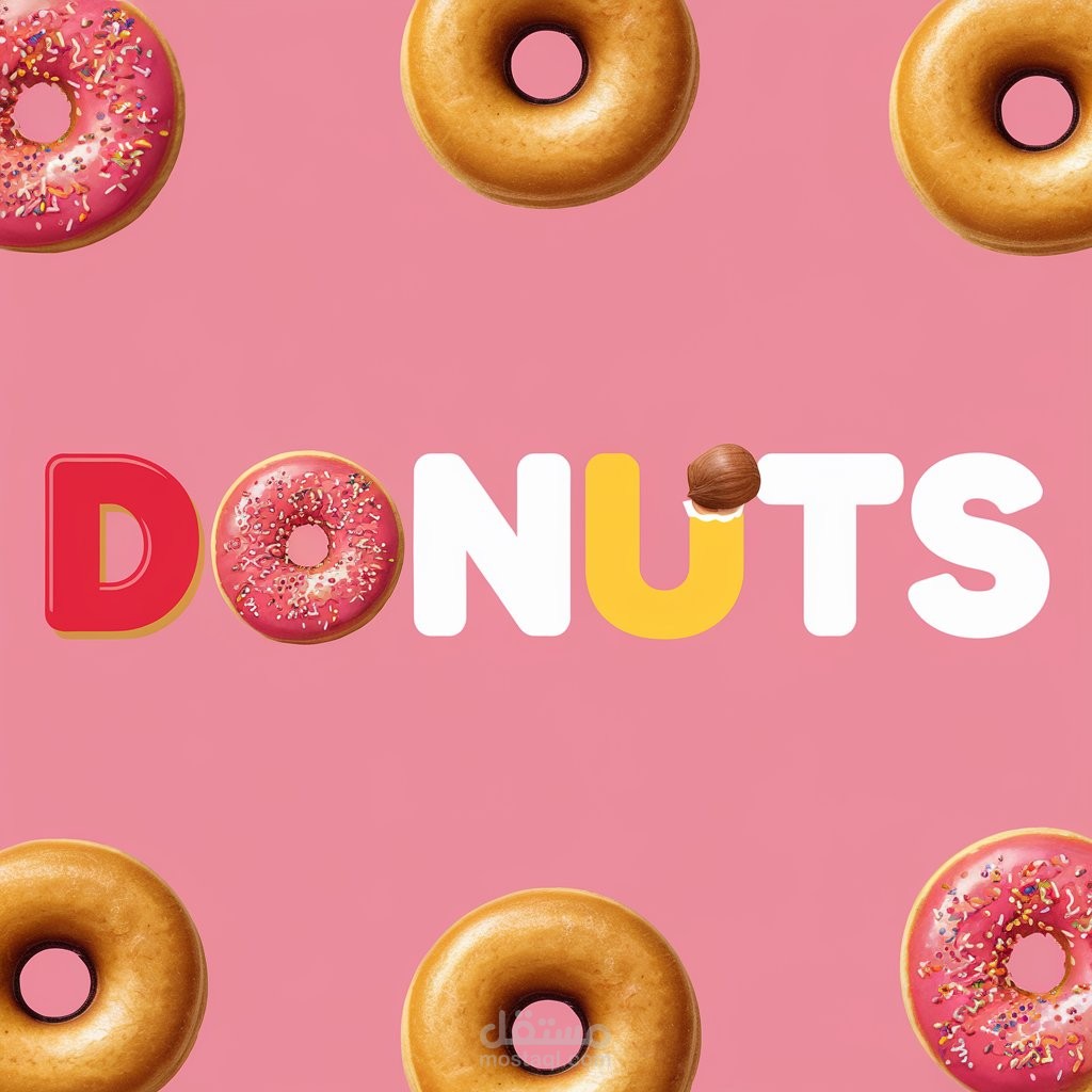 لوجو و بوستر دعائلى (DONUTS)