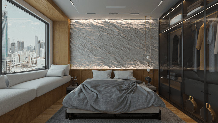 minimalist modern bedroom