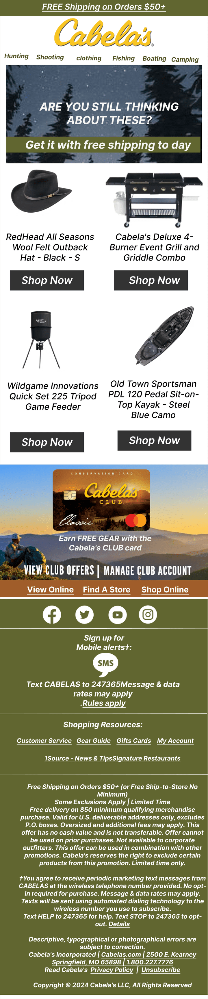 "تحويل الرسائل إلى ذهب: زيادة المبيعات بنسبة 30% لشركة [cabelas] من خلال إعادة تصميم حملات البريد الإلكتروني"