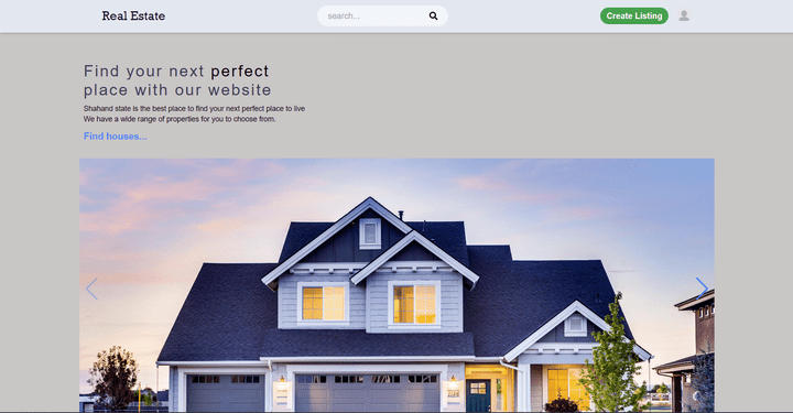 Real Estate Website