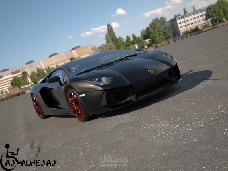 black lamborghini