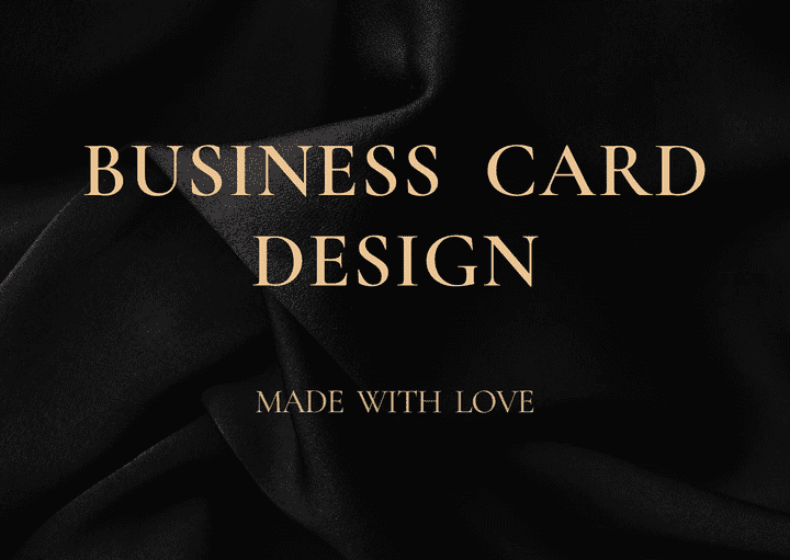 تصميم كرت عمل (Business card)