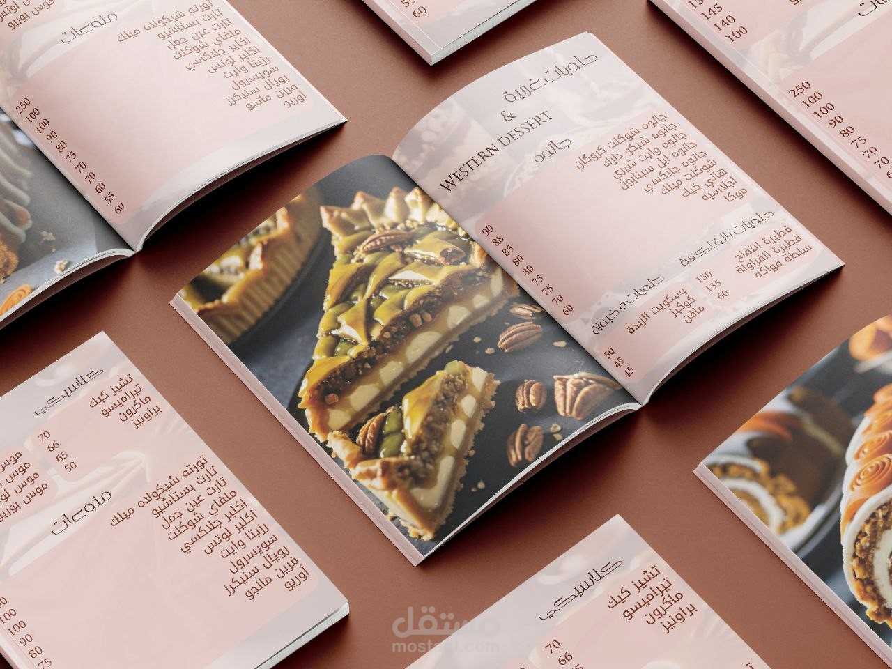 تصميم منيو " Menu "  أنيق وبسيط.