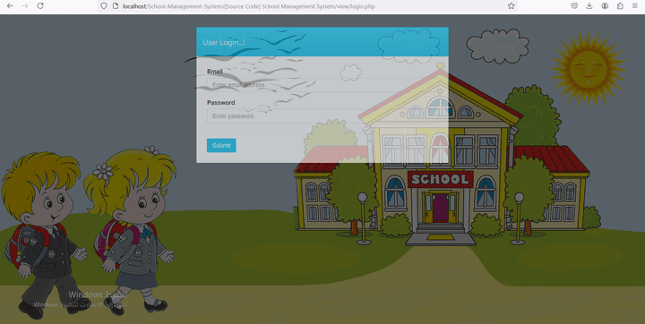 موقع ادارة مدرسه   PHP laravel