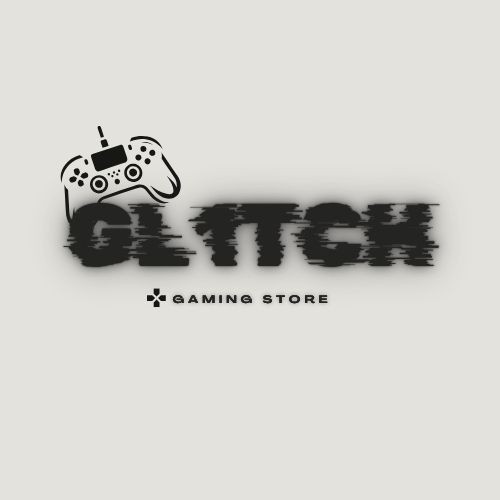 Logo design for a game store called Glitch