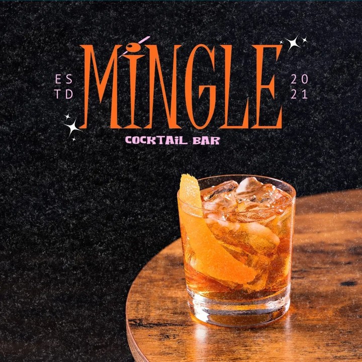 Brand identity for MINGLE cocktail bar