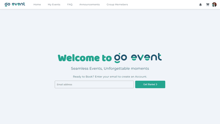 نظام GoEvent: إدارة شاملة للفعاليات للمستخدمين، المنظمين، والمديرين مع لوحات تحكم متخصصة للتحليلات والإحصاءات.