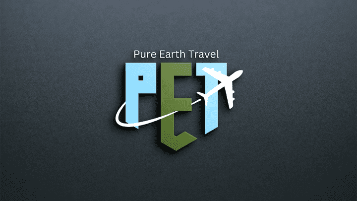 تصميم شعار شركة "Pure Earth Travel" للسياحه