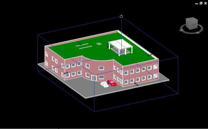 electrical design for an administrative building using Revit