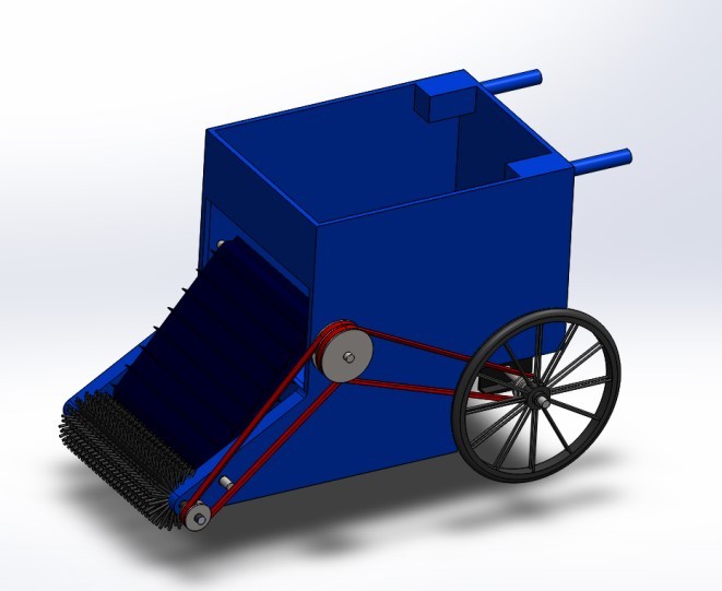 هندسة عكسية لعربة قمامة بواسطة برنامج ال solidworks